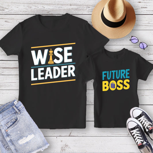 Wise Boss Father Son Combo T-shirt