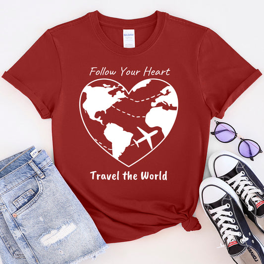 Follow Your Heart Travel T-shirt